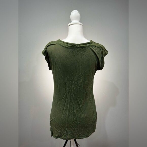 SALE! Green Pleione Casual Zipper Top Size S EUC - Picture 2 of 6